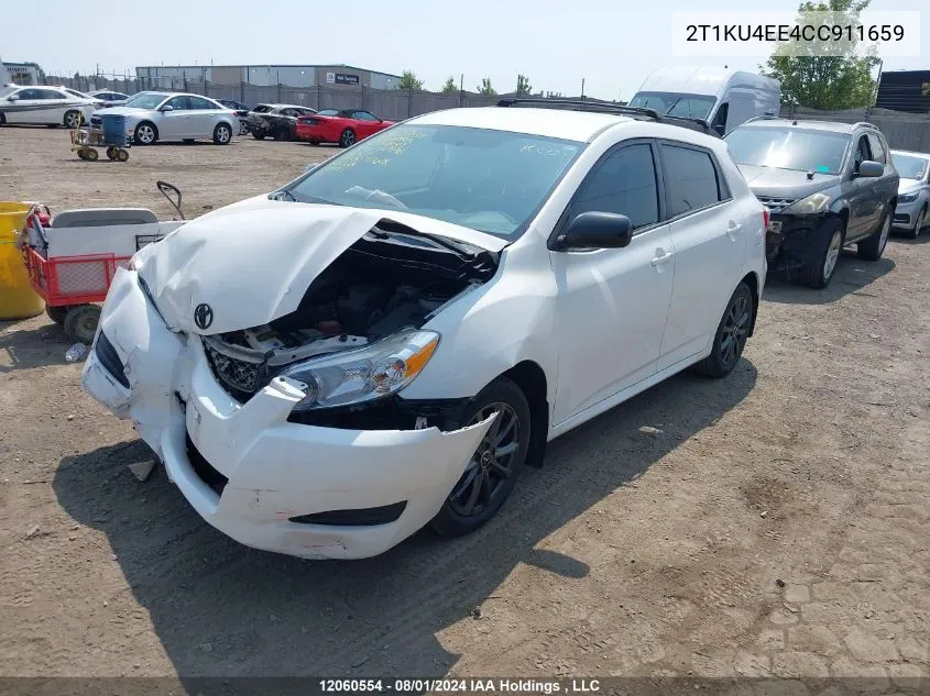 2012 Toyota Matrix Wagon VIN: 2T1KU4EE4CC911659 Lot: 12060554