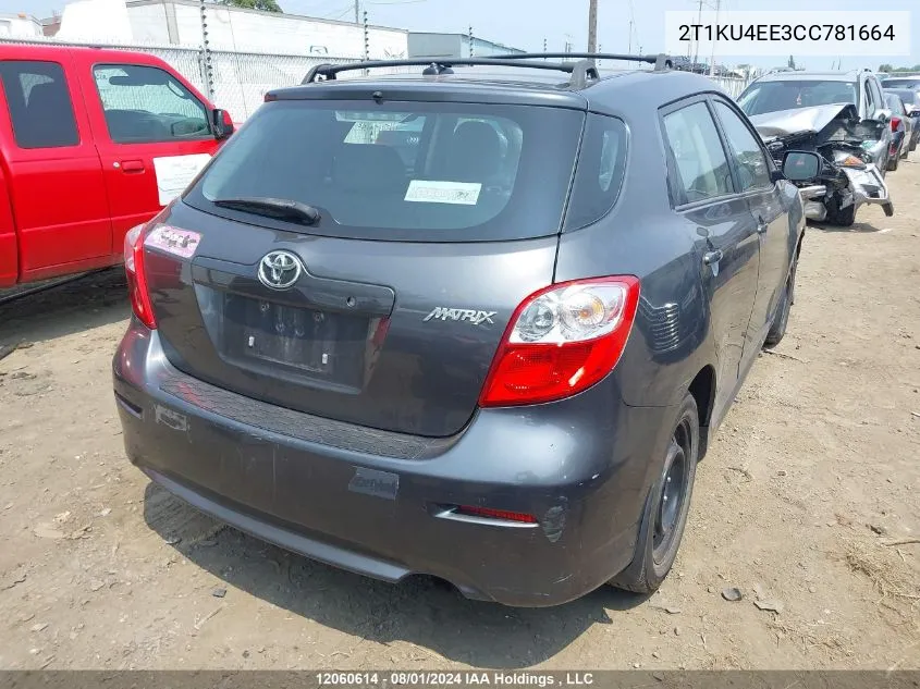 2T1KU4EE3CC781664 2012 Toyota Corolla Matrix