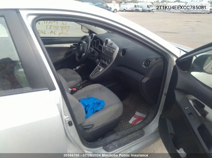 2T1KU4EEXCC785081 2012 Toyota Matrix