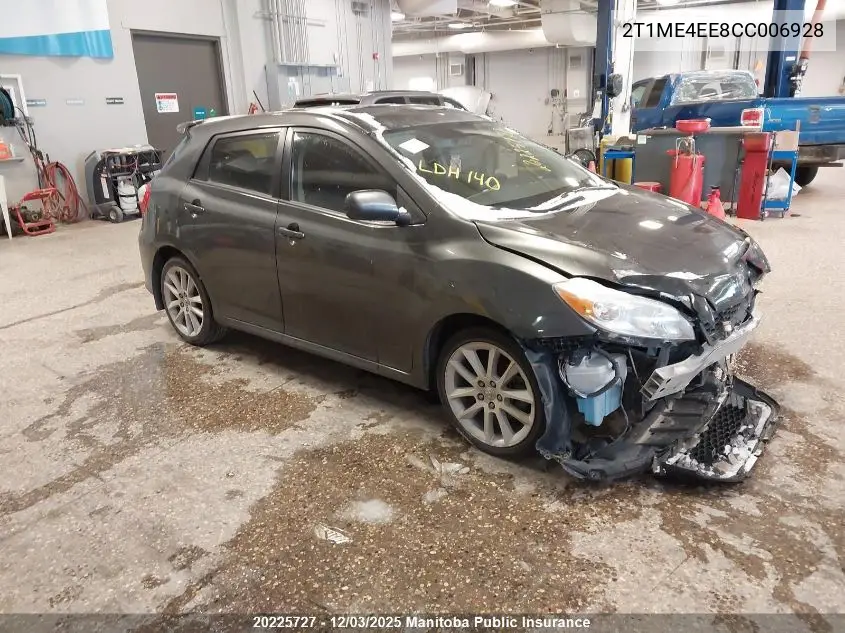 2T1ME4EE8CC006928 2012 Toyota Matrix Xrs