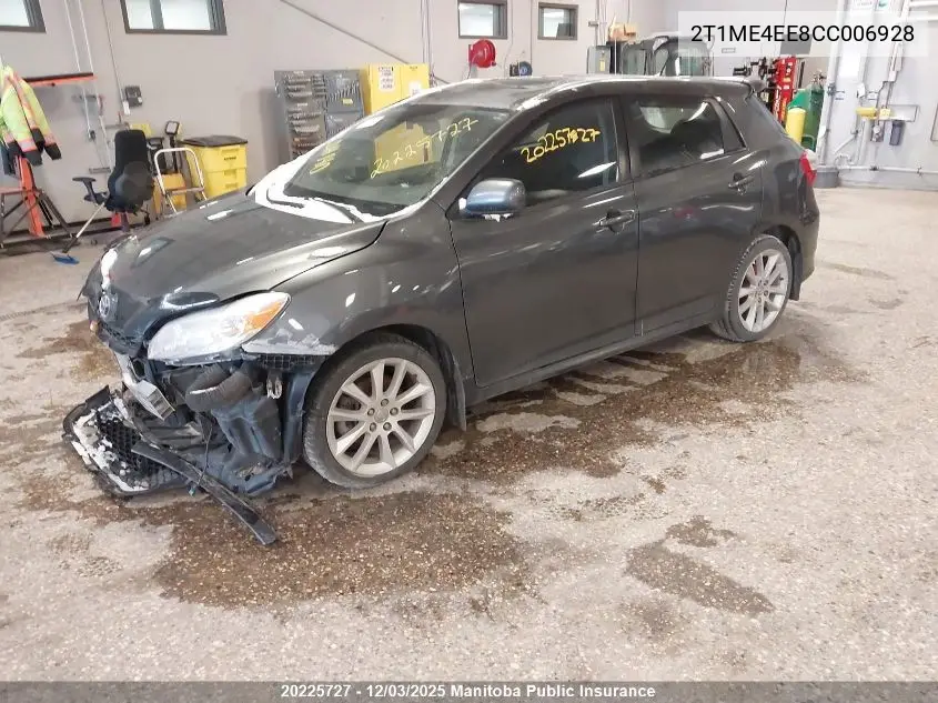 2T1ME4EE8CC006928 2012 Toyota Matrix Xrs