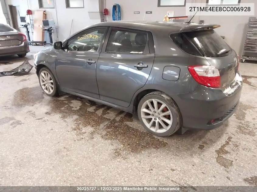 2T1ME4EE8CC006928 2012 Toyota Matrix Xrs