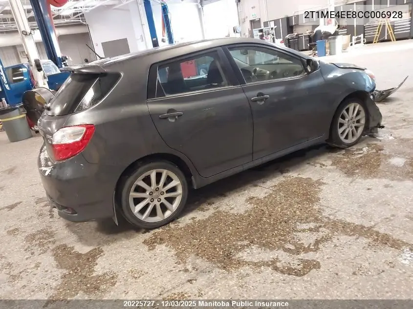 2T1ME4EE8CC006928 2012 Toyota Matrix Xrs