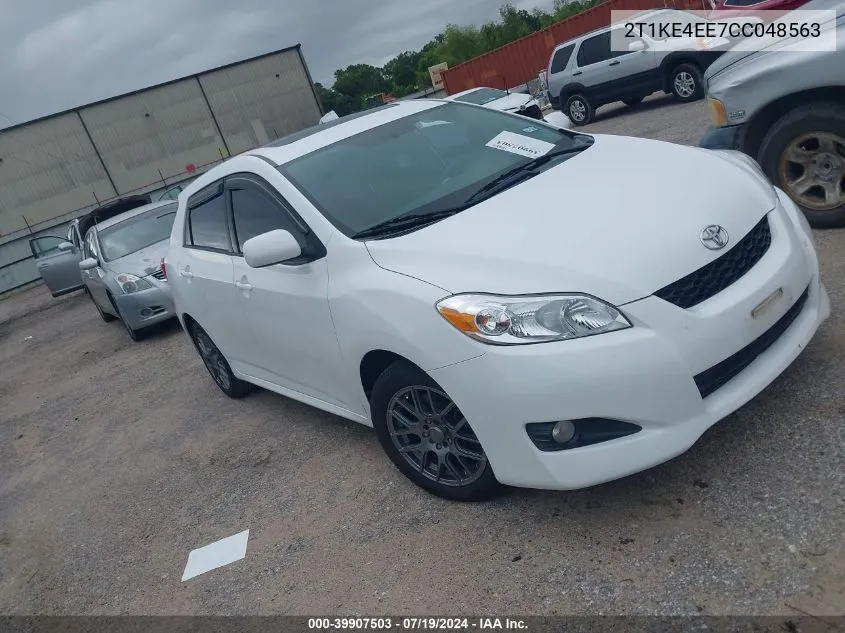 2T1KE4EE7CC048563 2012 Toyota Matrix S