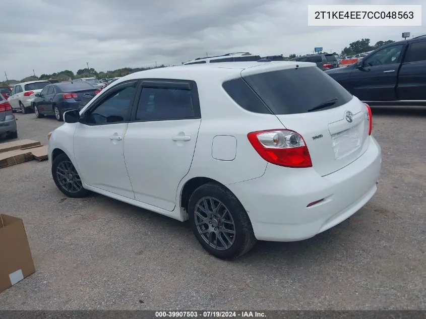 2T1KE4EE7CC048563 2012 Toyota Matrix S