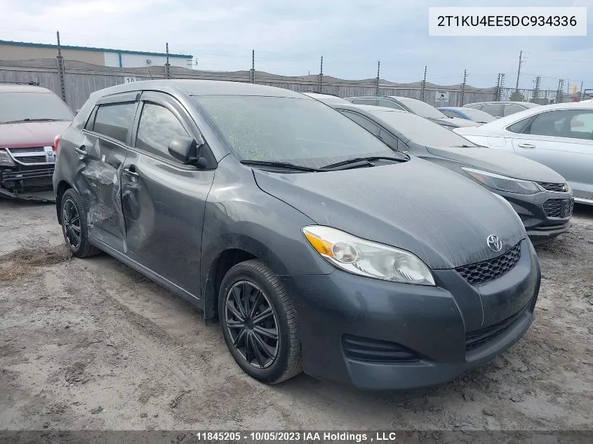 2013 Toyota Matrix VIN: 2T1KU4EE5DC934336 Lot: 11845205