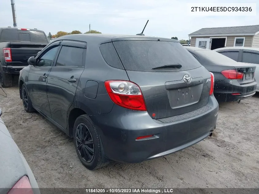 2013 Toyota Matrix VIN: 2T1KU4EE5DC934336 Lot: 11845205