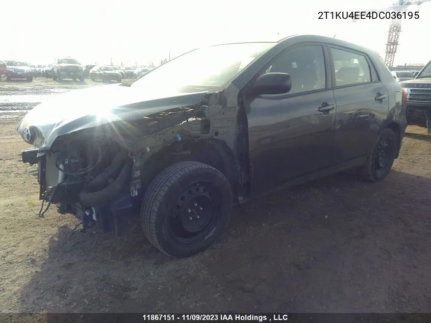 2T1KU4EE4DC036195 2013 Toyota Matrix