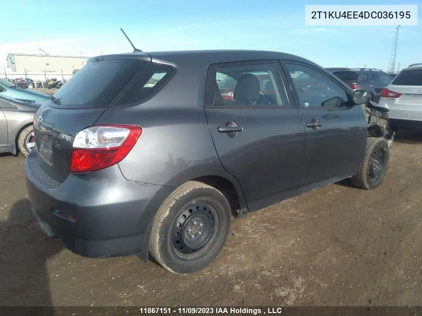 2T1KU4EE4DC036195 2013 Toyota Matrix