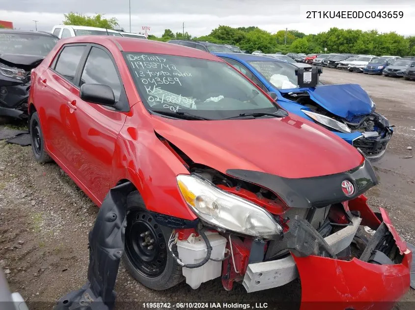 2013 Toyota Matrix VIN: 2T1KU4EE0DC043659 Lot: 11958742