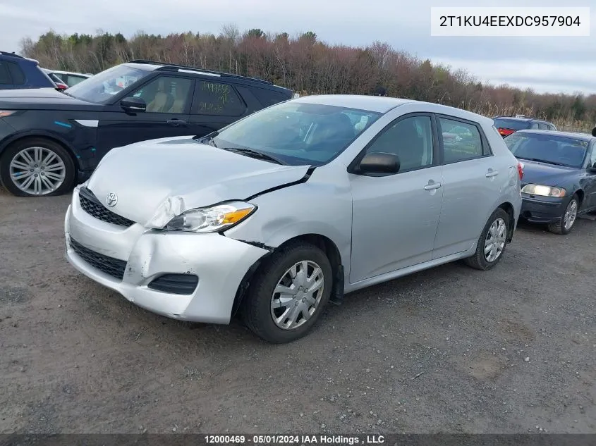 2013 Toyota Matrix Wagon VIN: 2T1KU4EEXDC957904 Lot: 12000469