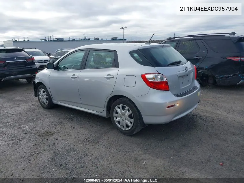 2013 Toyota Matrix Wagon VIN: 2T1KU4EEXDC957904 Lot: 12000469