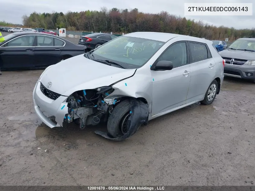 2013 Toyota Matrix VIN: 2T1KU4EE0DC006143 Lot: 12001670