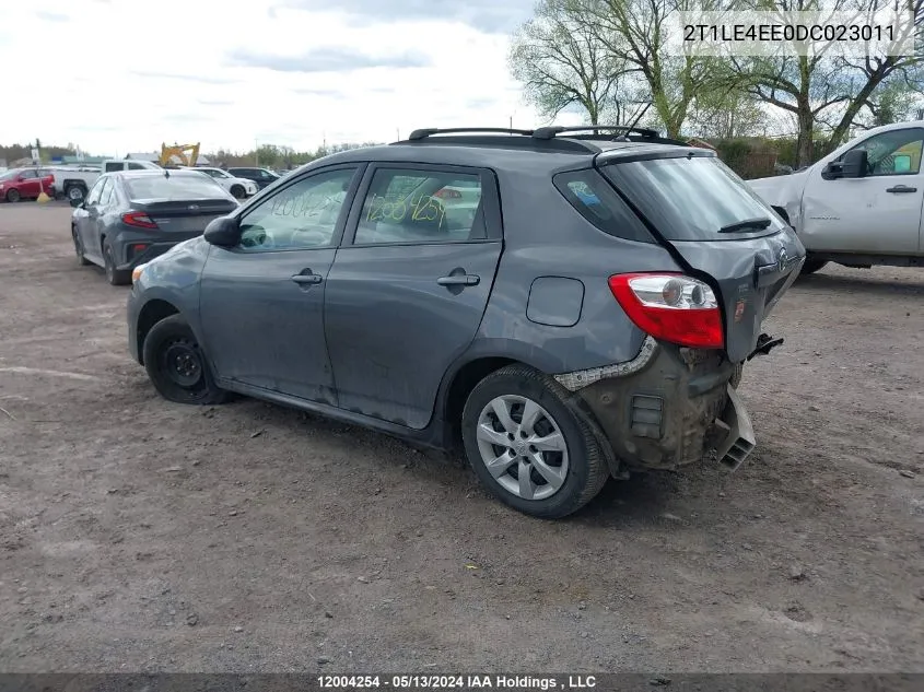 2013 Toyota Matrix VIN: 2T1LE4EE0DC023011 Lot: 12004254