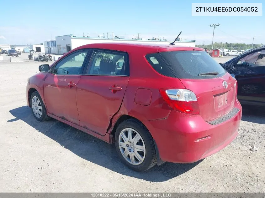 2013 Toyota Matrix Wagon VIN: 2T1KU4EE6DC054052 Lot: 12010222