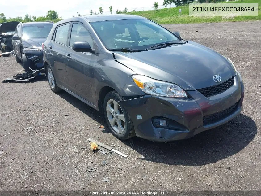 2T1KU4EEXDC038694 2013 Toyota Corolla Matrix