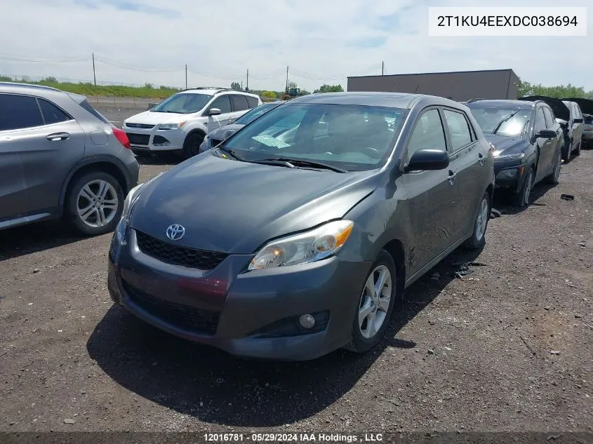 2T1KU4EEXDC038694 2013 Toyota Corolla Matrix