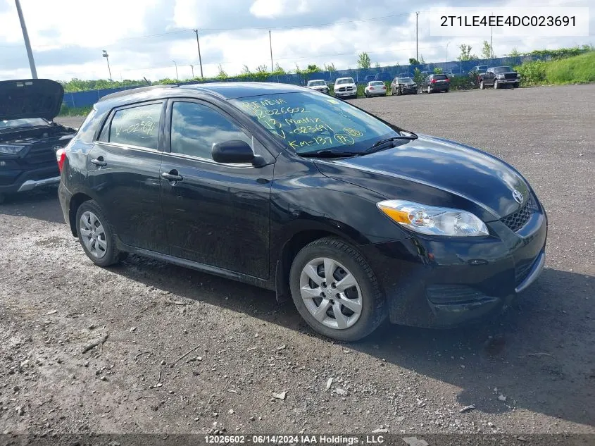 2013 Toyota Matrix VIN: 2T1LE4EE4DC023691 Lot: 12026602