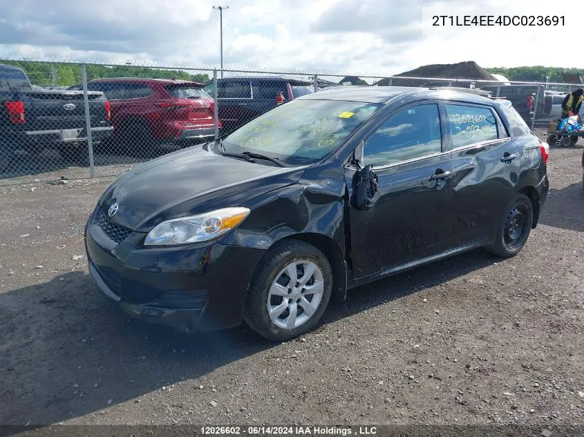 2013 Toyota Matrix VIN: 2T1LE4EE4DC023691 Lot: 12026602