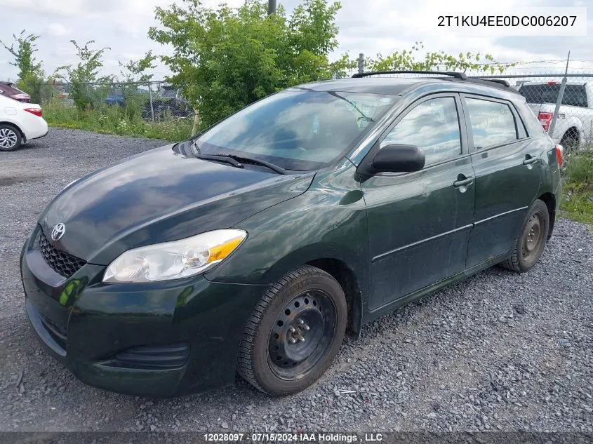 2013 Toyota Corolla Matrix VIN: 2T1KU4EE0DC006207 Lot: 12028097