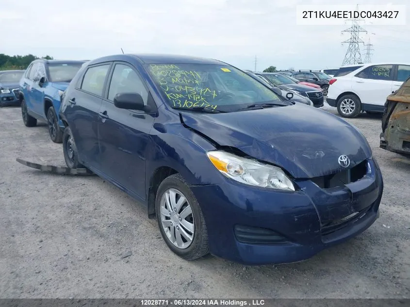 2013 Toyota Matrix VIN: 2T1KU4EE1DC043427 Lot: 12028771