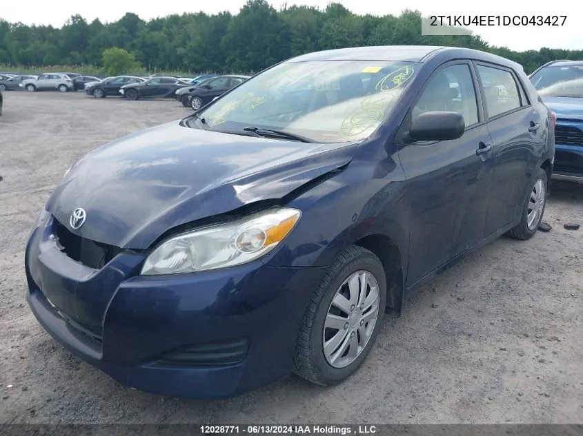 2013 Toyota Matrix VIN: 2T1KU4EE1DC043427 Lot: 12028771