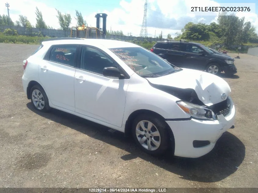 2013 Toyota Matrix VIN: 2T1LE4EE7DC023376 Lot: 12029214