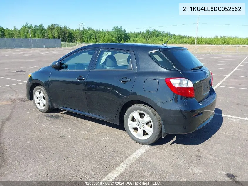 2013 Toyota Matrix VIN: 2T1KU4EE8DC052562 Lot: 12033810