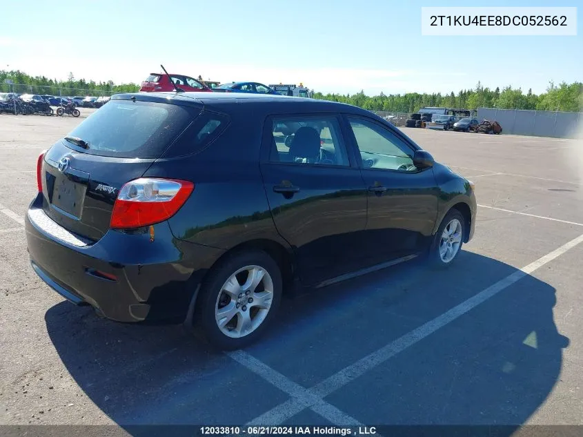 2013 Toyota Matrix VIN: 2T1KU4EE8DC052562 Lot: 12033810