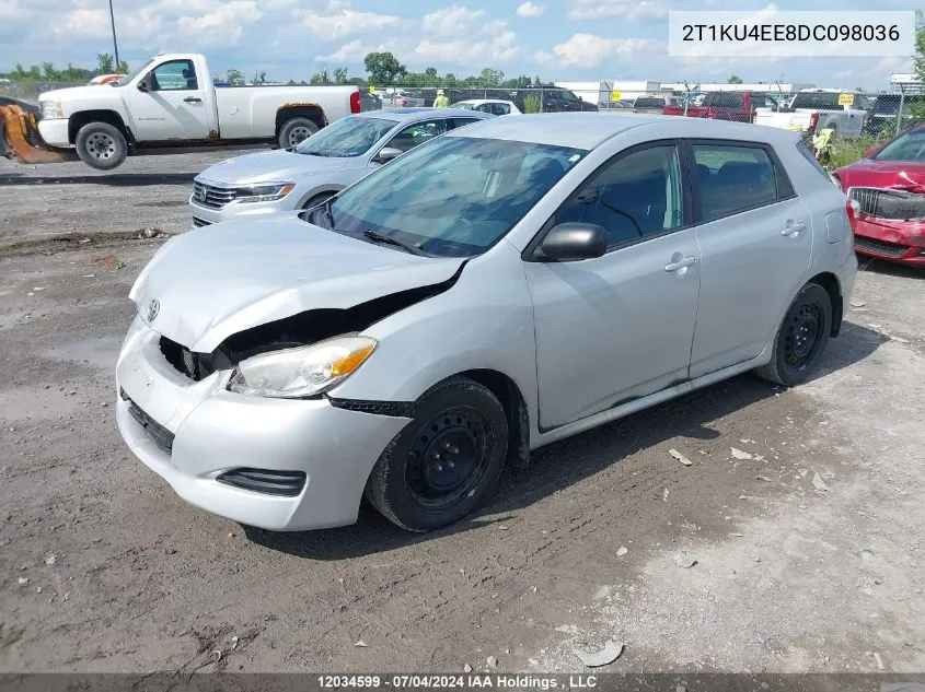 2T1KU4EE8DC098036 2013 Toyota Matrix