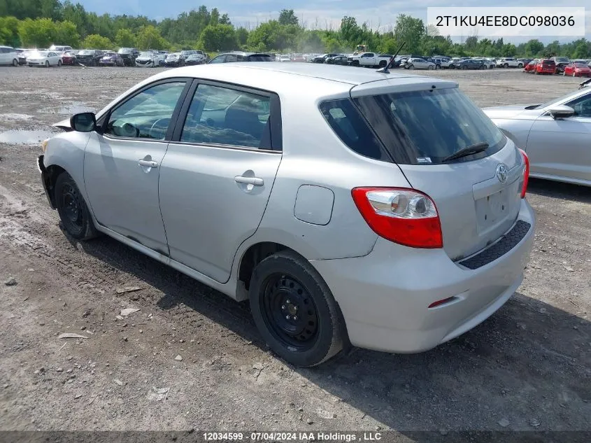 2T1KU4EE8DC098036 2013 Toyota Matrix