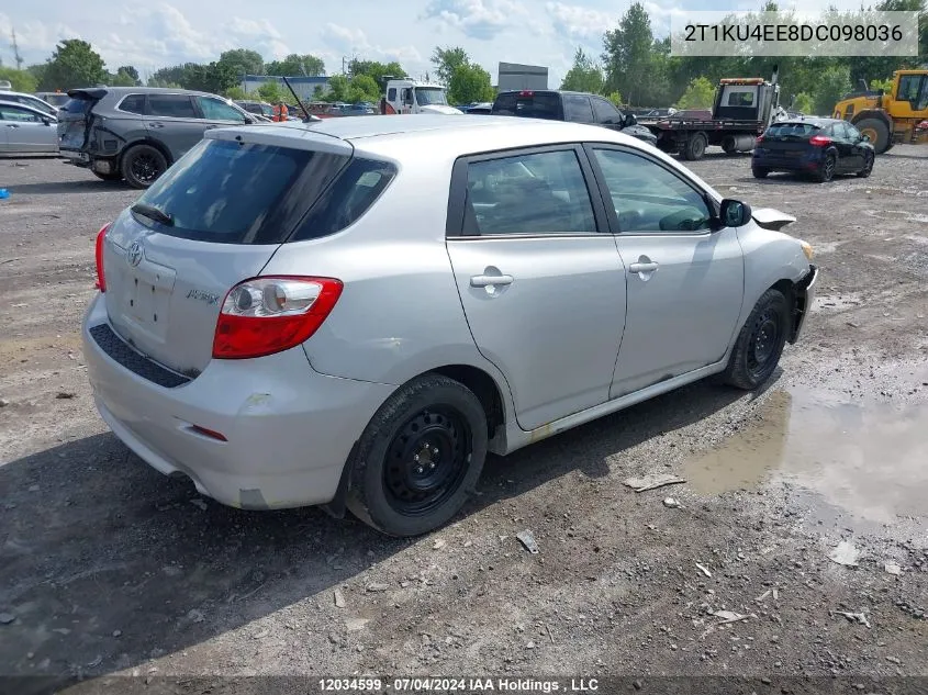 2T1KU4EE8DC098036 2013 Toyota Matrix