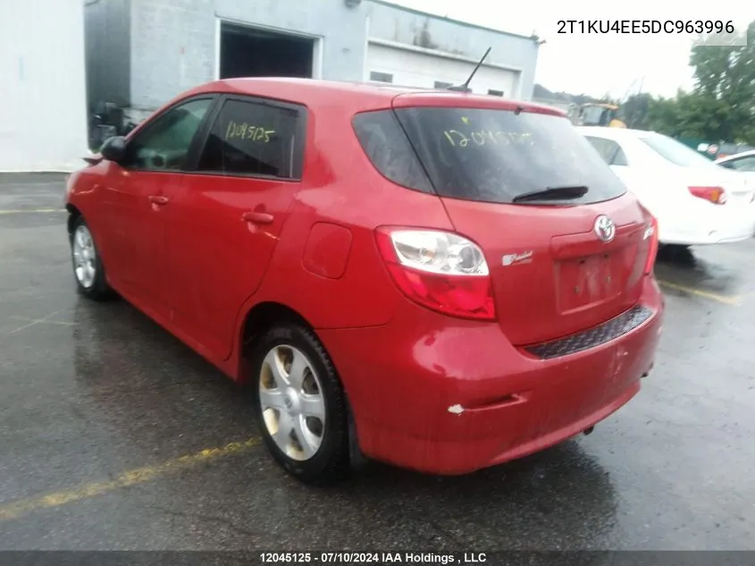 2013 Toyota Matrix VIN: 2T1KU4EE5DC963996 Lot: 12045125