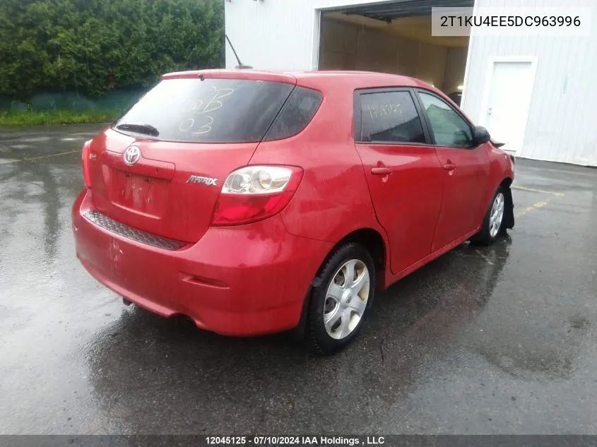 2013 Toyota Matrix VIN: 2T1KU4EE5DC963996 Lot: 12045125