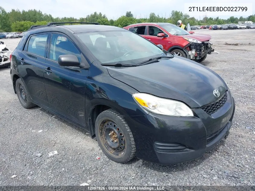 2013 Toyota Matrix VIN: 2T1LE4EE8DC022799 Lot: 12057926