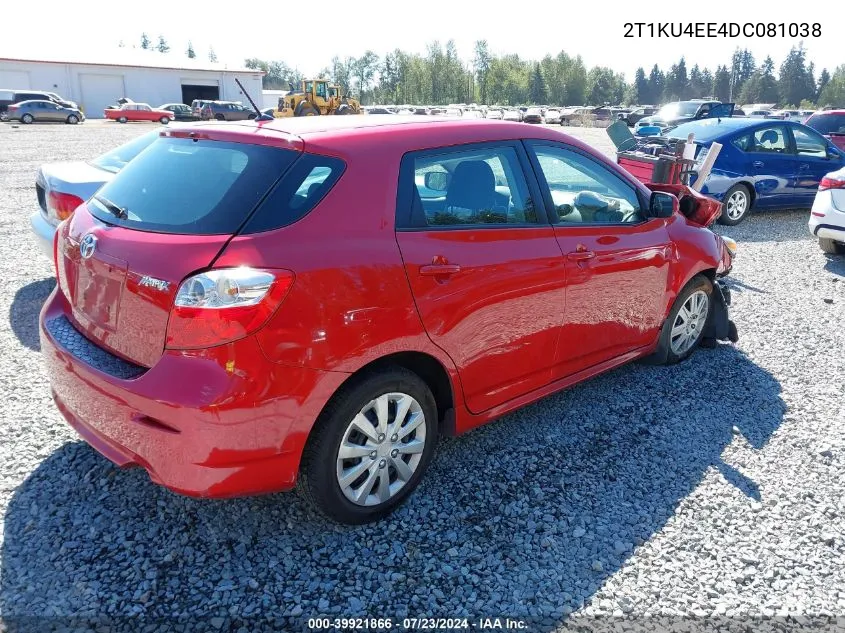 2T1KU4EE4DC081038 2013 Toyota Matrix L