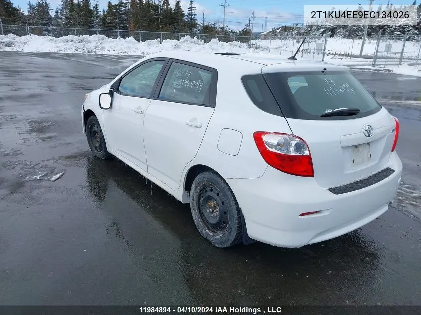 2014 Toyota Matrix VIN: 2T1KU4EE9EC134026 Lot: 11984894