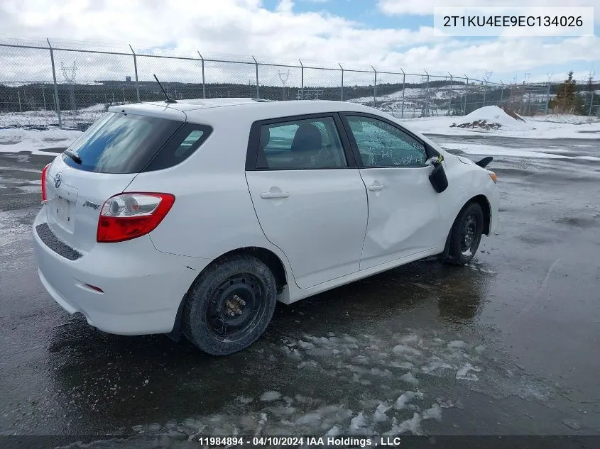 2014 Toyota Matrix VIN: 2T1KU4EE9EC134026 Lot: 11984894