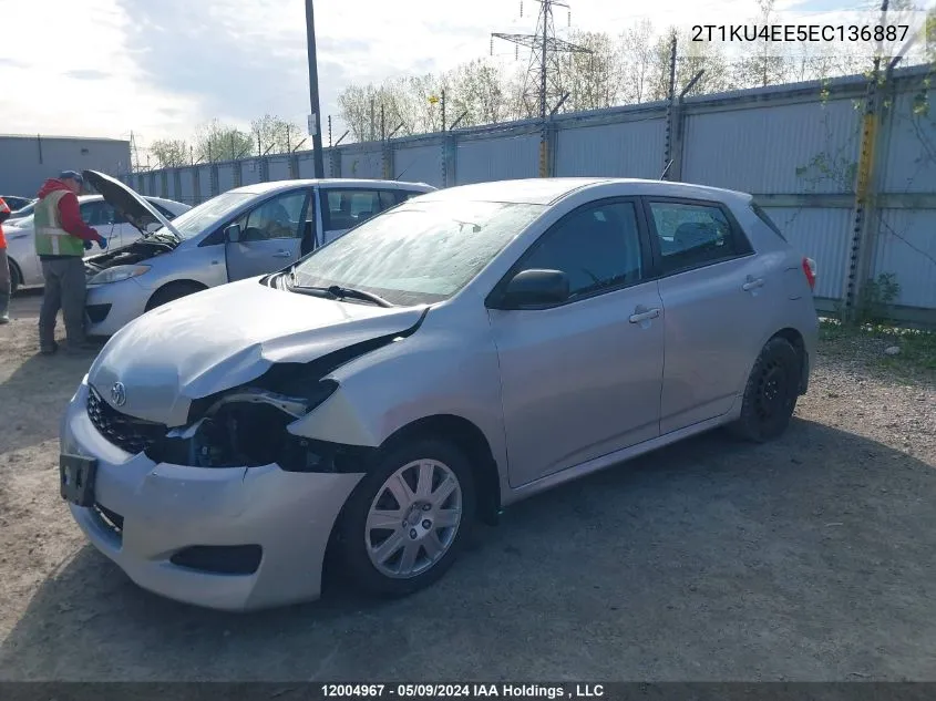 2014 Toyota Matrix Wagon VIN: 2T1KU4EE5EC136887 Lot: 12004967