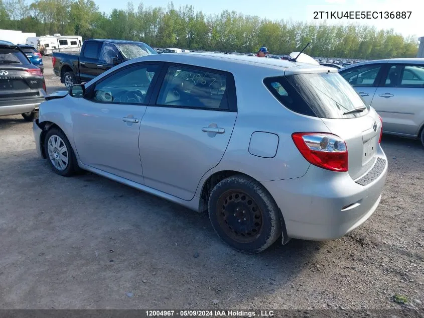 2014 Toyota Matrix Wagon VIN: 2T1KU4EE5EC136887 Lot: 12004967