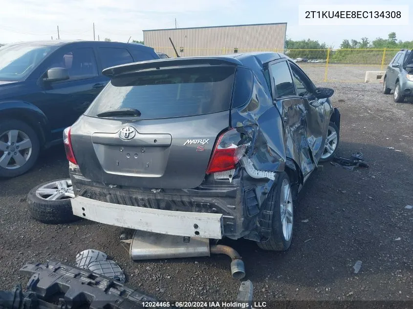 2014 Toyota Matrix Wagon VIN: 2T1KU4EE8EC134308 Lot: 12024465