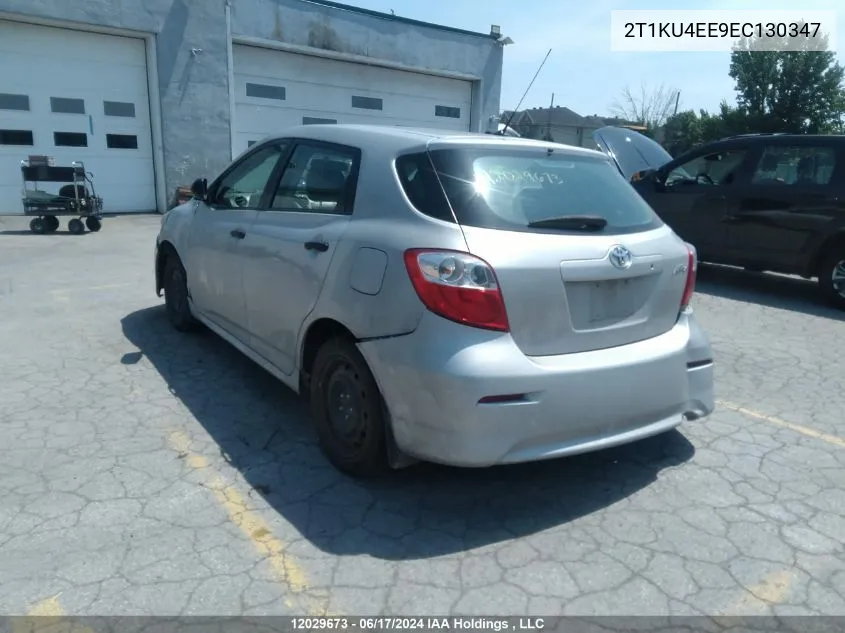 2014 Toyota Matrix S VIN: 2T1KU4EE9EC130347 Lot: 12029673