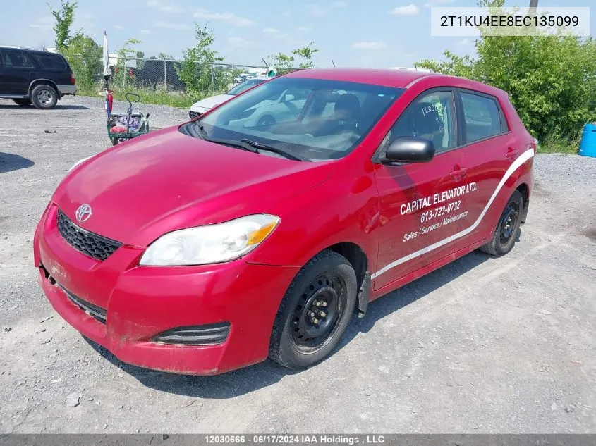 2014 Toyota Matrix S VIN: 2T1KU4EE8EC135099 Lot: 12030666