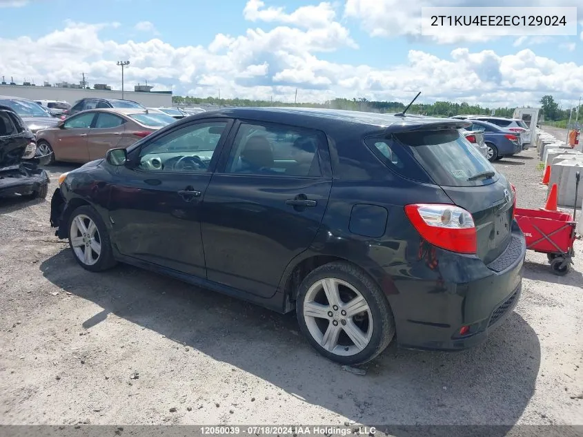 2014 Toyota Matrix S VIN: 2T1KU4EE2EC129024 Lot: 12050039