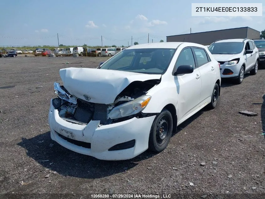 2014 Toyota Matrix S VIN: 2T1KU4EE0EC133833 Lot: 12058280