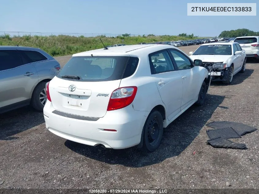 2T1KU4EE0EC133833 2014 Toyota Matrix S