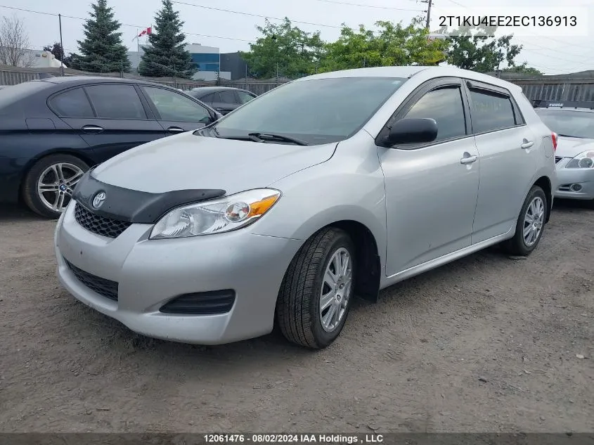 2014 Toyota Matrix Wagon VIN: 2T1KU4EE2EC136913 Lot: 12061476