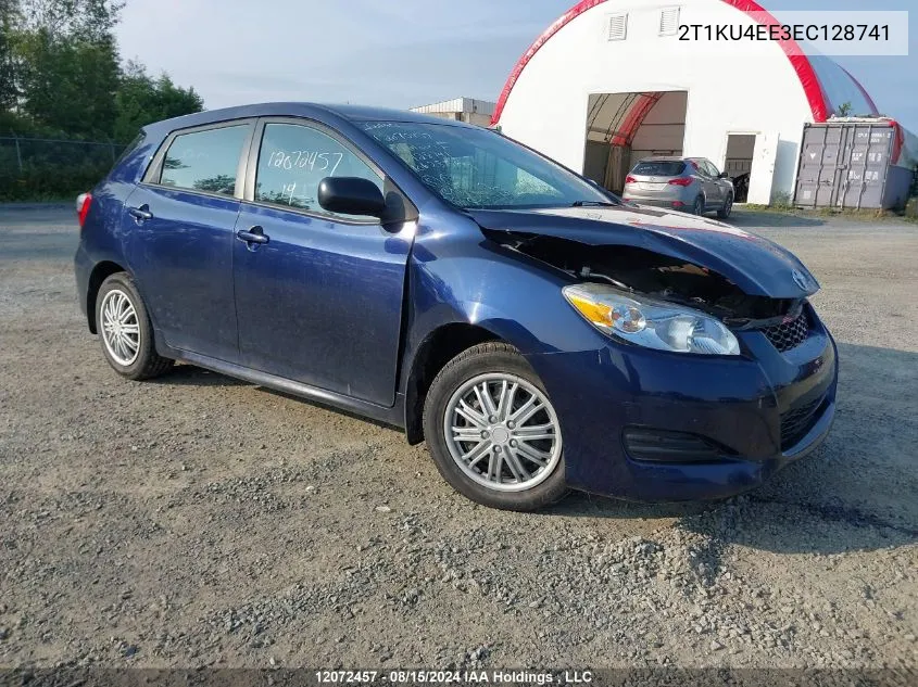 2014 Toyota Matrix S VIN: 2T1KU4EE3EC128741 Lot: 12072457