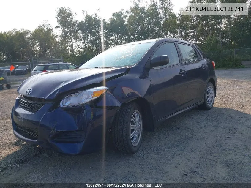 2014 Toyota Matrix S VIN: 2T1KU4EE3EC128741 Lot: 12072457