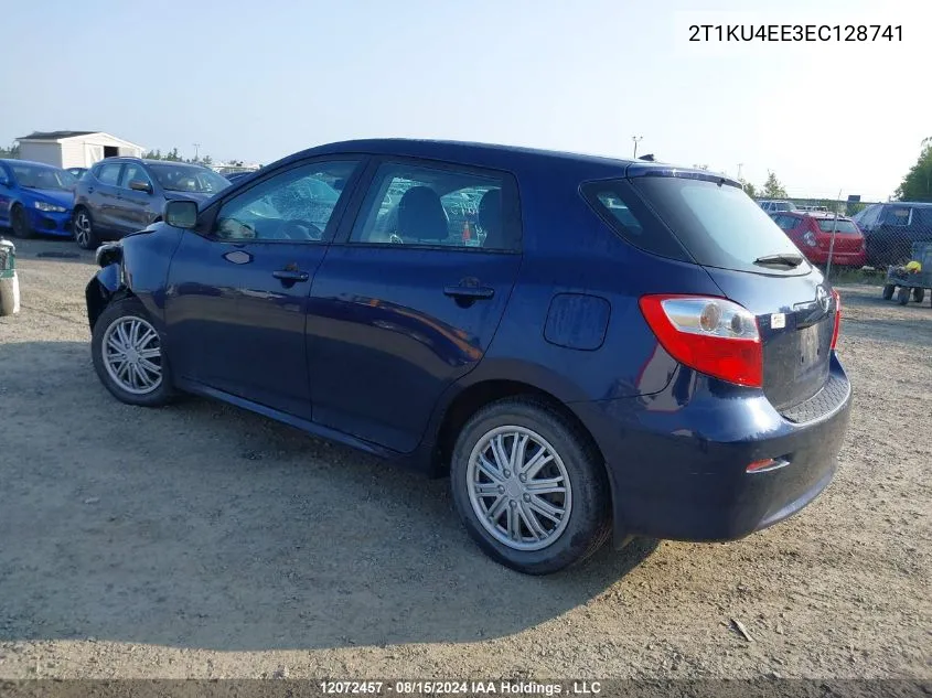 2014 Toyota Matrix S VIN: 2T1KU4EE3EC128741 Lot: 12072457